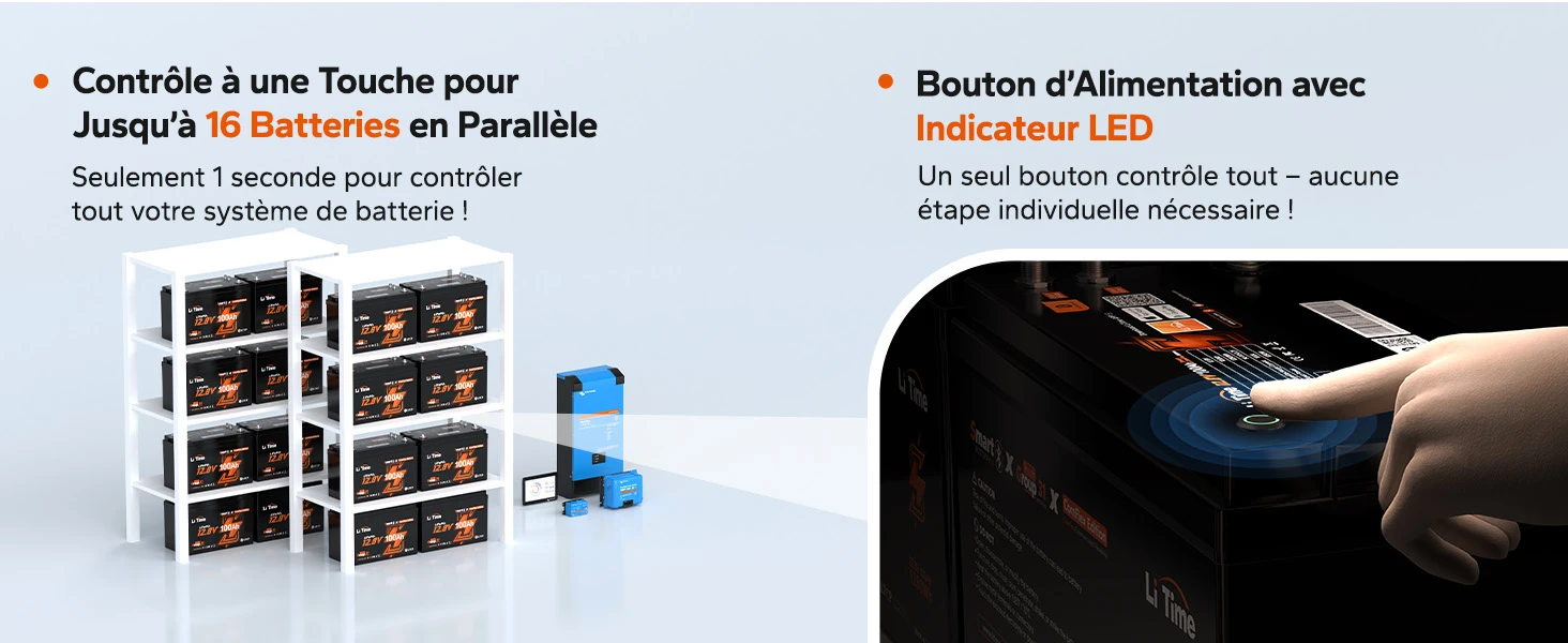 Litime Batterie Lifepo4 12V 100A  Modes De Fonctionnement