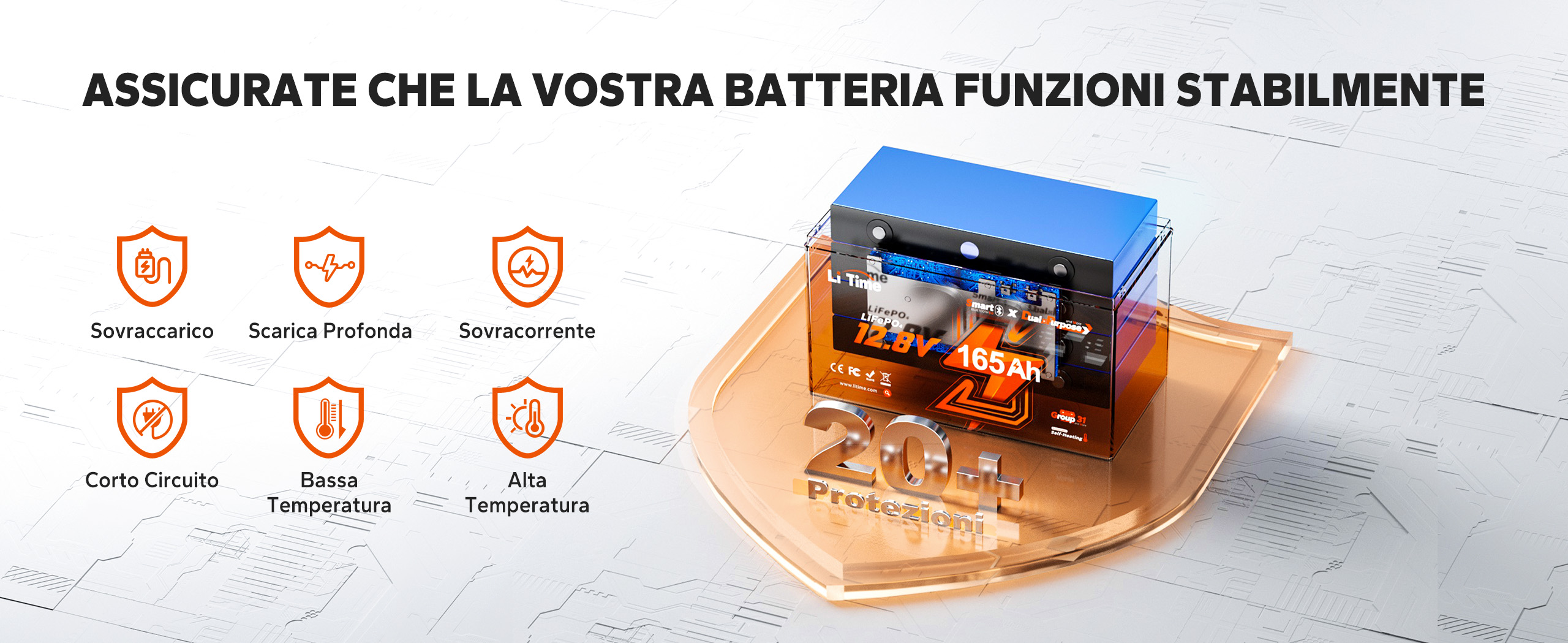 Questa batteria al litio offre una protezione BMS affidabile e un elevato livello di sicurezza per l’uso mobile, ideale per diversi dispositivi e ambienti.