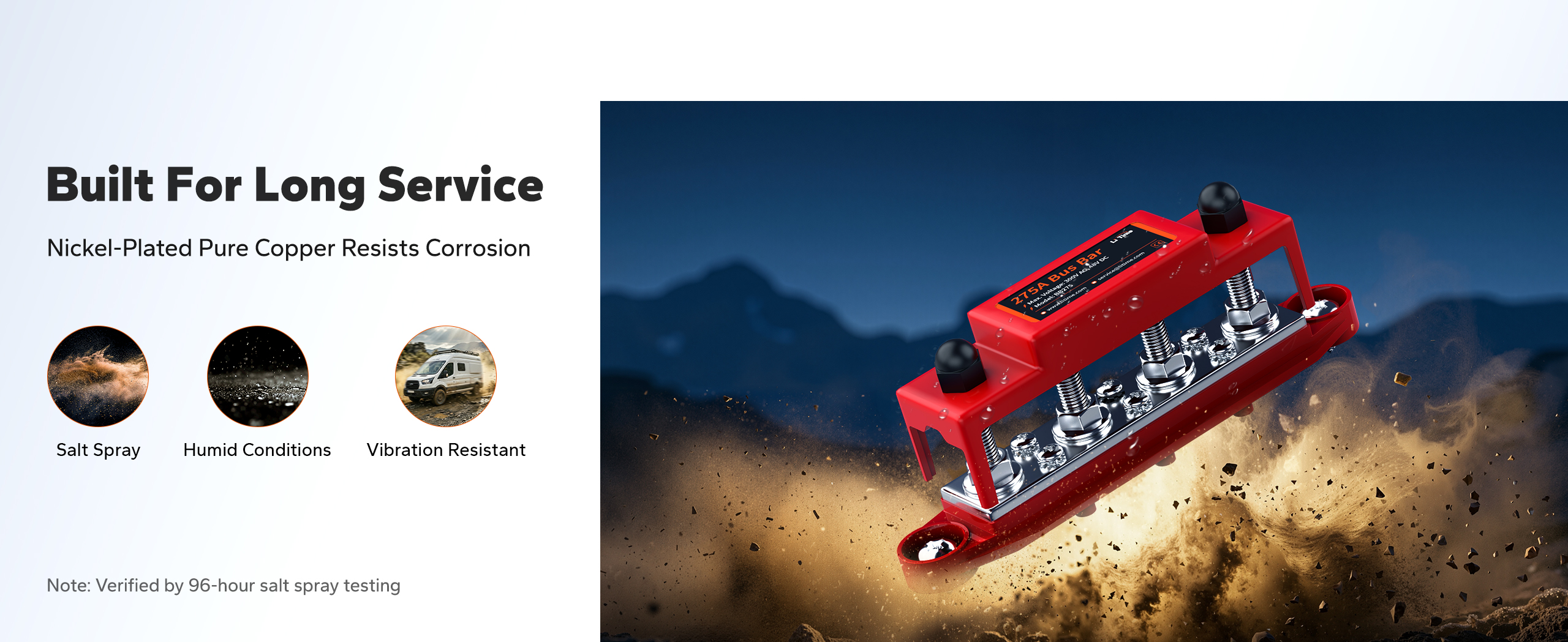 Built For Long Service, Nickel-Plated Pure Copper Resists Corrosion