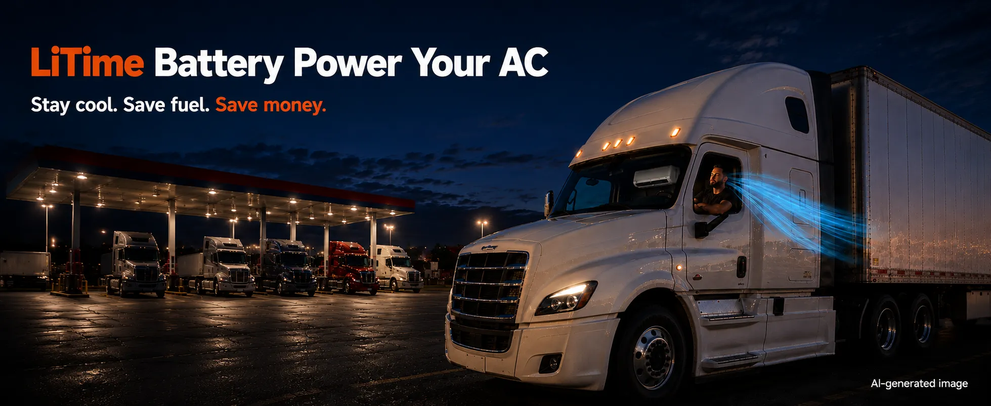 Best 200Ah lithium battery for truck: LiTime 12V 200Ah mini LiFePO4 with self-developed 200A BMS, Bluetooth 5.0, and cold-weather protection.