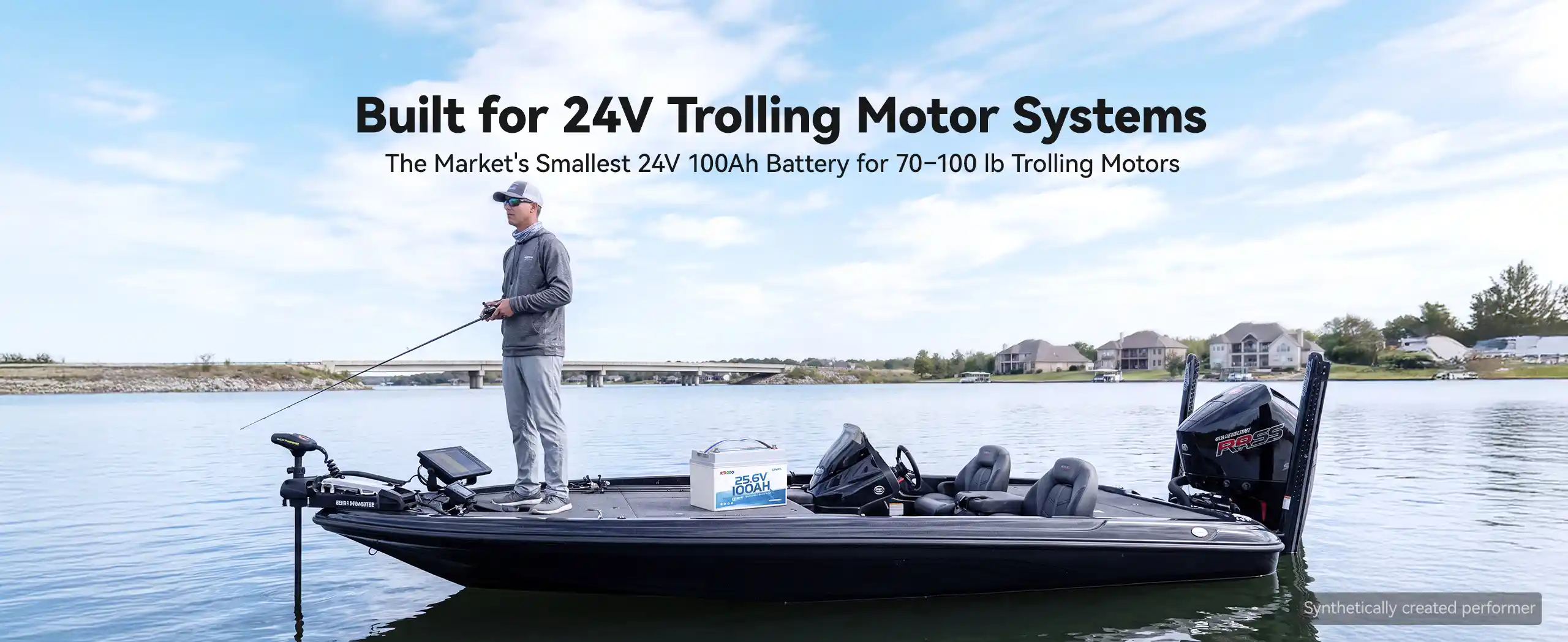 Redodo 24V battery built for 24V Trolling motor systems