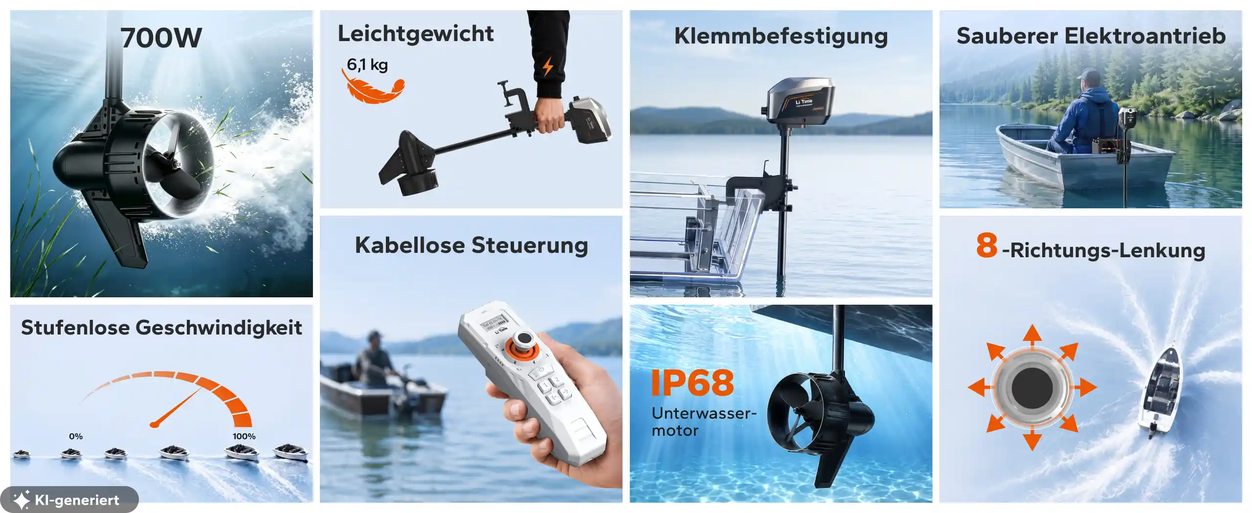 Funktionsübersicht des Argoseeker A1 mit Funksteuerung und IP68-Unterwassermotor