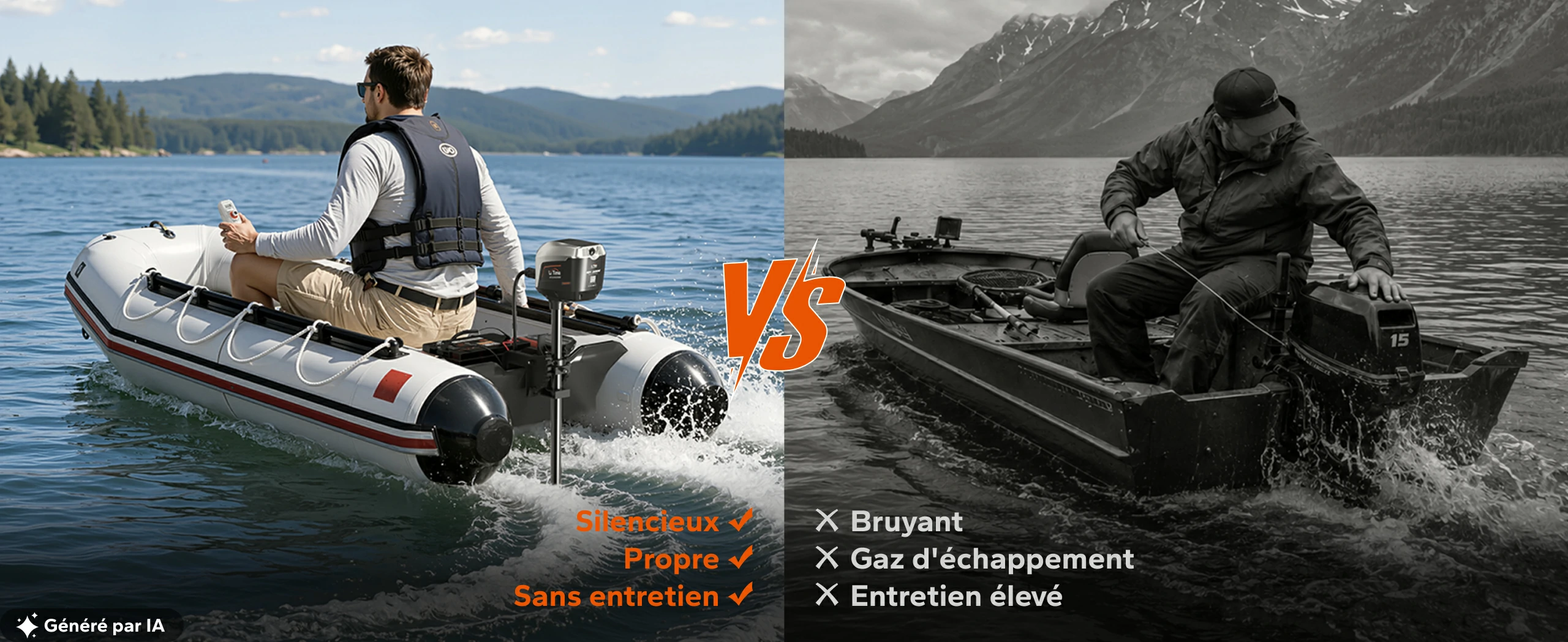 Comparaison entre le moteur électrique silencieux et le moteur thermique bruyant à essence