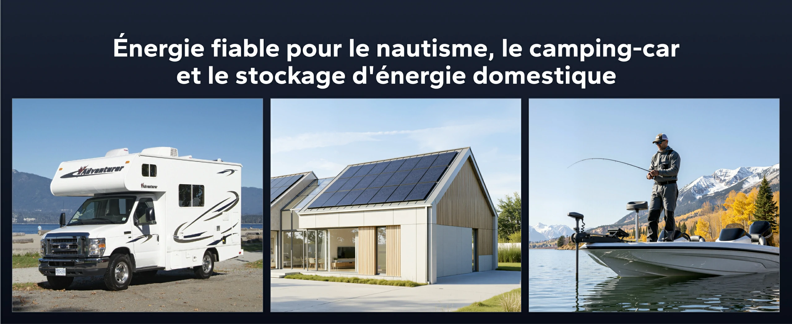 Applications polyvalentes pour le nautisme, le camping-car et l'énergie domestique du chargeur étanche LiFePO4 12V 10A