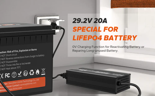LiTime 24V(29.2V) 20A Lithium Battery Charger