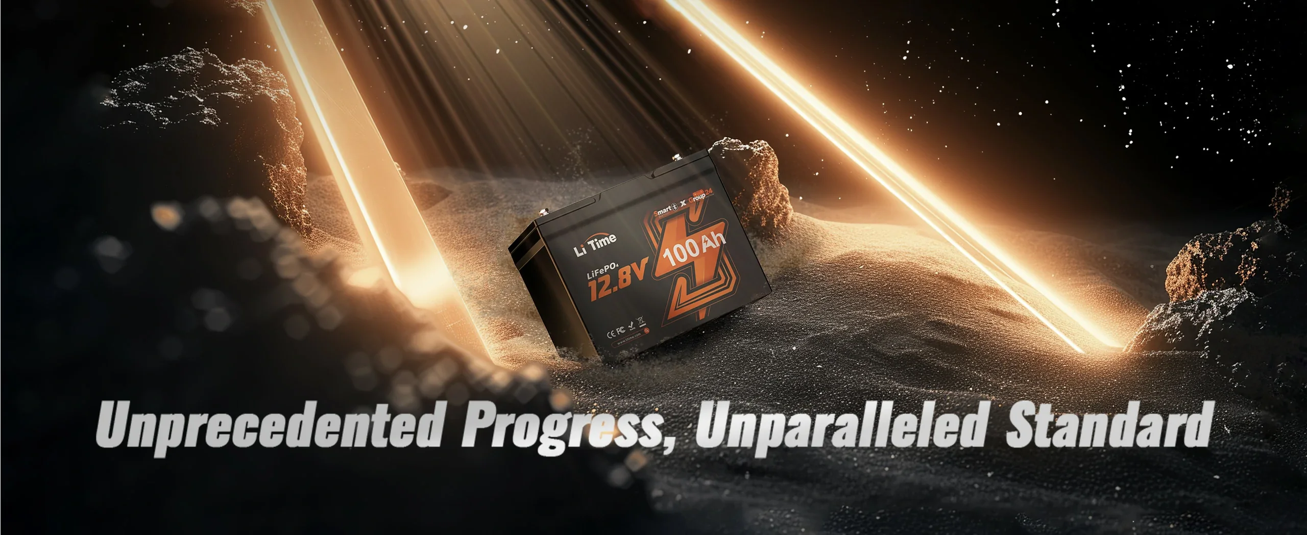thumbnail image 2 of LiTime 12V 100Ah Smart Bluetooth LiFePO4 Lithium Battery, Group 27 For RV & Marine 2 of 4