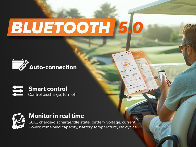 atv battery with bluetooth function
